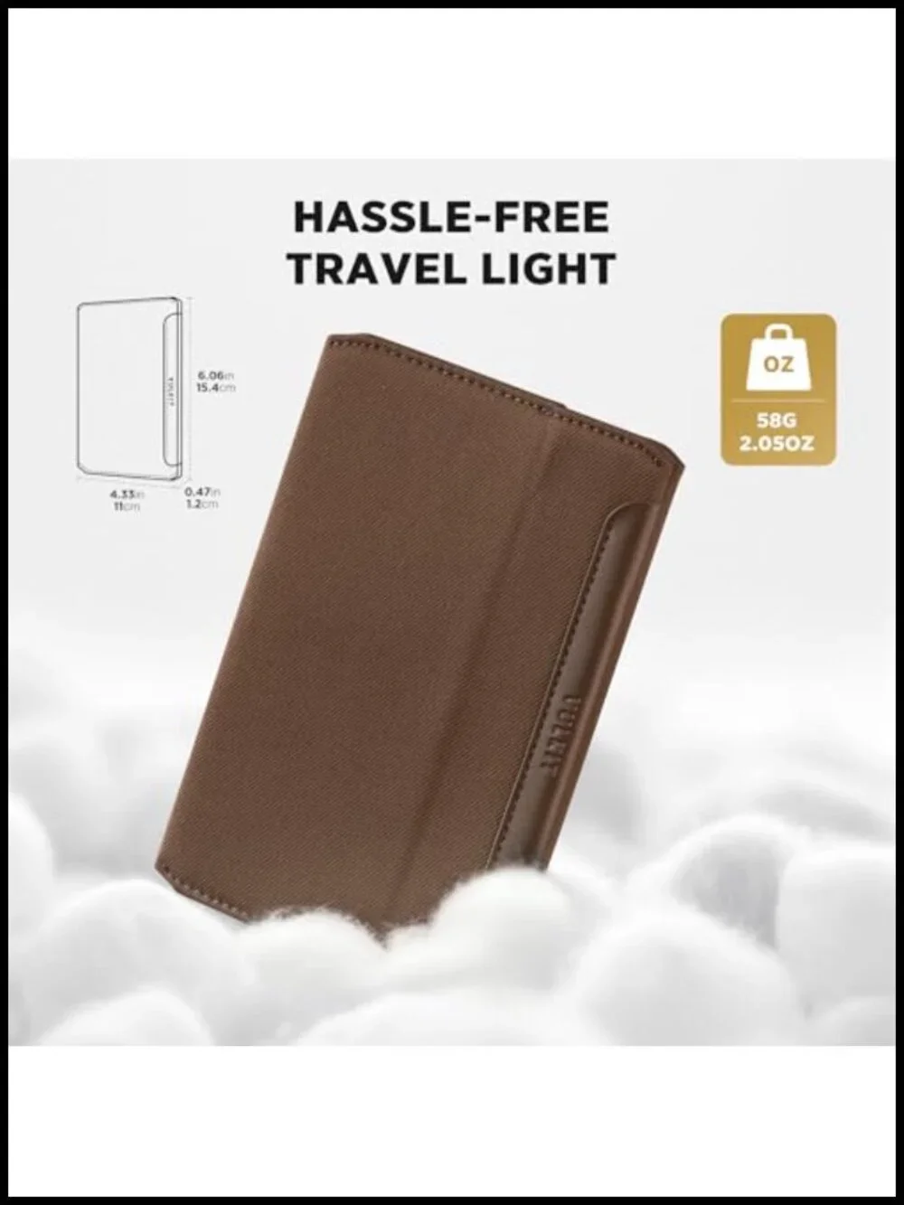 RFID Passport Holder Slim Magnetic Closure Travel Wallet with Card Slots